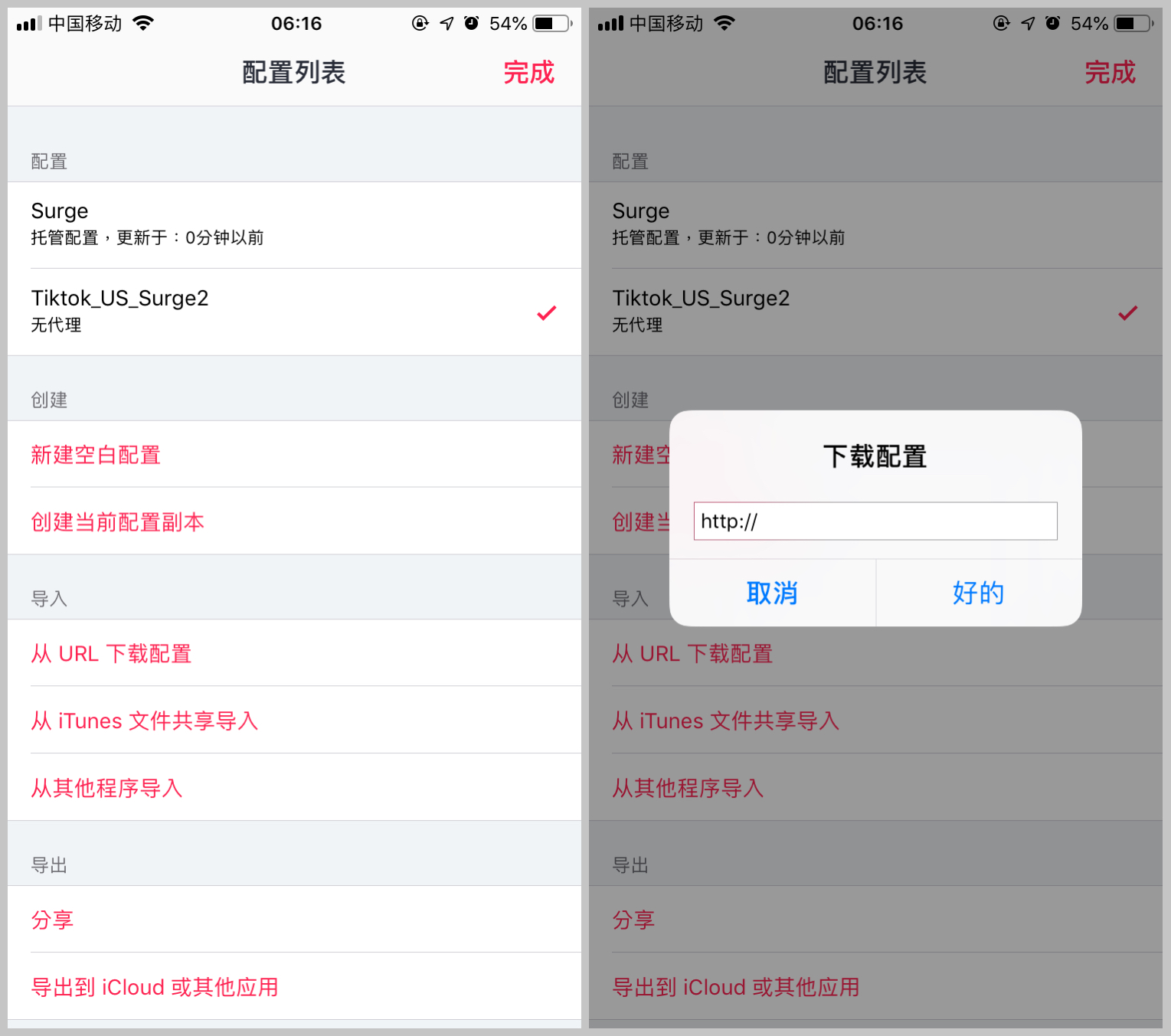 Surge配置完成示意图